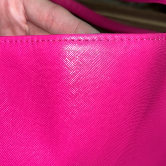 Juicy couture pink tote bag with black and white stripes. - Picture 12 of 16